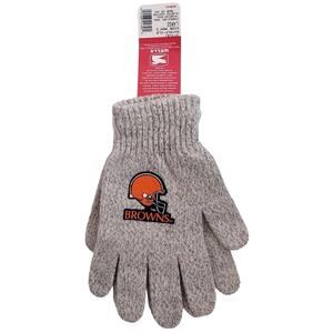VINTAGE NWT Dead Stock WELLS LAMONT Team NFL Cleveland Browns Wool Blend Gloves